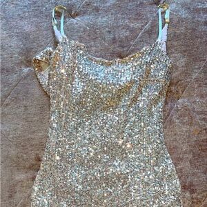 Gold sparkly dress